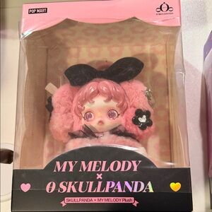 New, unopened This is a POP MART SKULLPANDA × My Melody Plush Authentic original